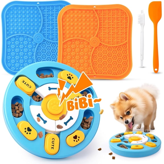Advanced Dog Puzzle Toys for IQ Training & Mental Stimulation,Dog Lick Mat with Suction Cups for Anxiety Relief and Keeping Them Busy