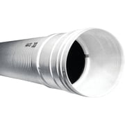 Advanced Drainage 4 In. Corrugated Solid Drain Pipe - Lightweight HDPE - 10 Ft, White