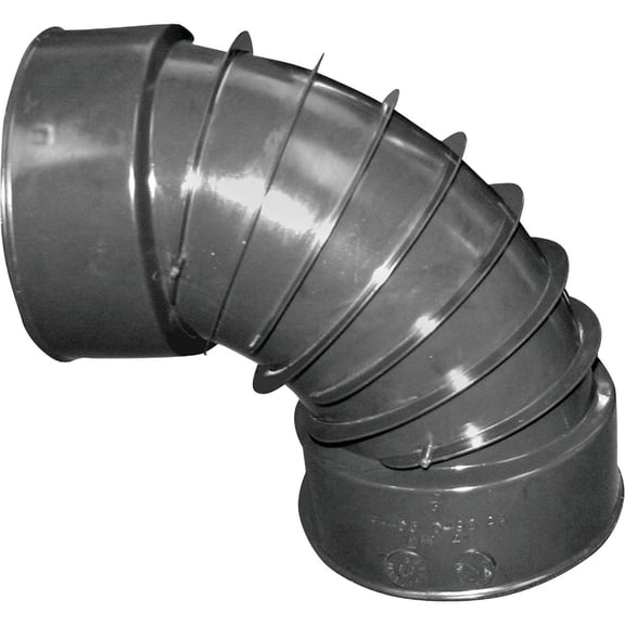 Advanced Drainage Systems 7"L Corrugated Drain Elbow, 3" Pipe Dia.