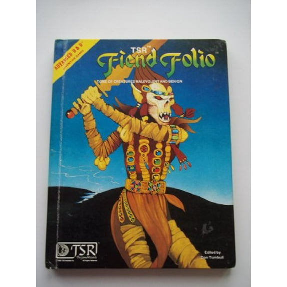 Pre-Owned Fiend Folio: Tome of Creatures Malevolent and Benign: (Advanced Dungeons and Dragons) (Hardcover) 0935696210 9780935696219