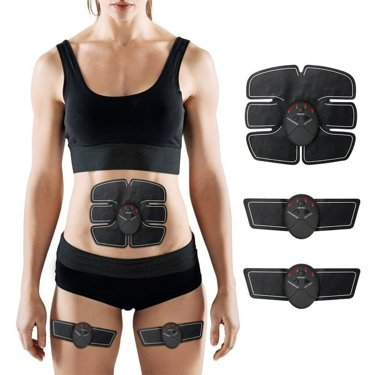 MDHAND Electric Muscle Stimulation EMS Ab Stimulator EMS Muscle Training  Gear Abdominal Muscle Trainer for Men And Women