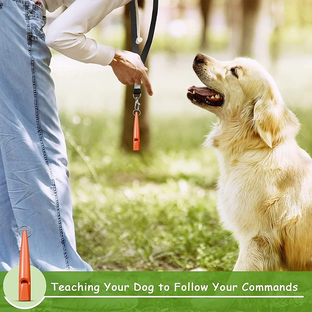 Advanced Efficient Adjustable Ultrasonic Dog Whistle with Lanyards Highly Effective Training