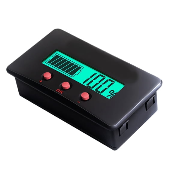 Advanced Electric Meter ABS Coulombmeter Electrical Measuring Tool Accurate Measurement 8-120V for Various Applications