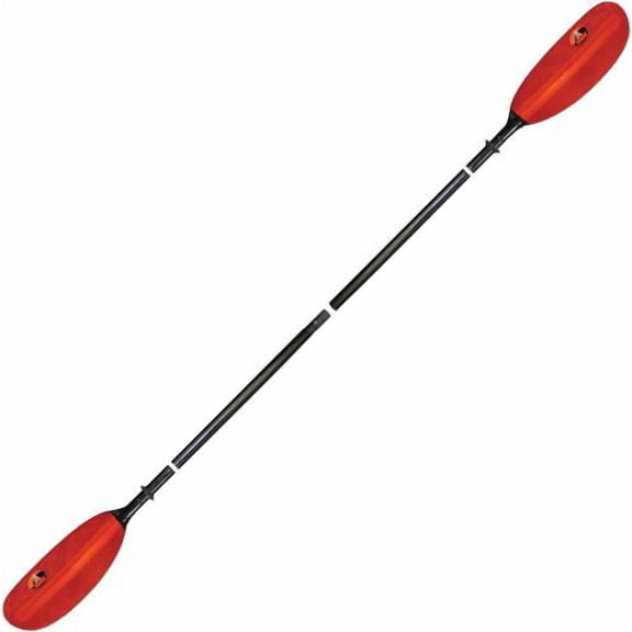 Advanced Elements 4-Part Fiberglass Kayak Paddle, Black/Red