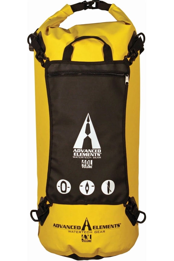 20Liters Stashpak Roll Top Dry Yellow and Black Bag