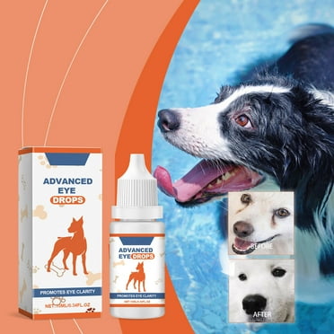 Advanced Eye Drops Multi Uses Swollen Eye Remedy Drops, Eye Wash & Tear Stain Remover for Cat and Dog Eye Care