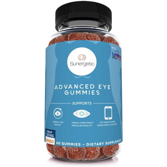 Advanced Eye Care Gummies, Eye Vitamins with Lutein and Zeaxanthin, 60 Count