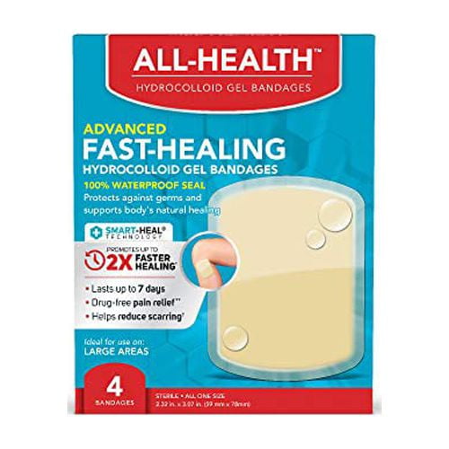Advanced Fast Healing Hydrocolloid Gel Bandages, Large Wound Dressing