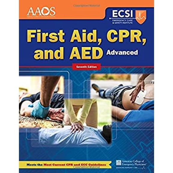 Pre-Owned Advanced First Aid, CPR, and AED (Orange Book) (Paperback) 1284105318 9781284105315