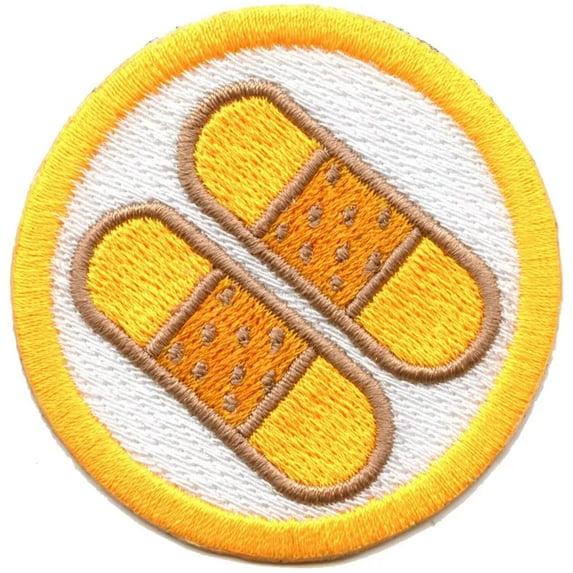 Advanced First Aid Scout Merit Badge Embroidered Iron on Patch