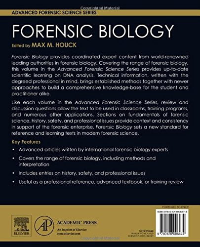 Pre-Owned Advanced Forensic Science: Forensic Biology (Hardcover ...