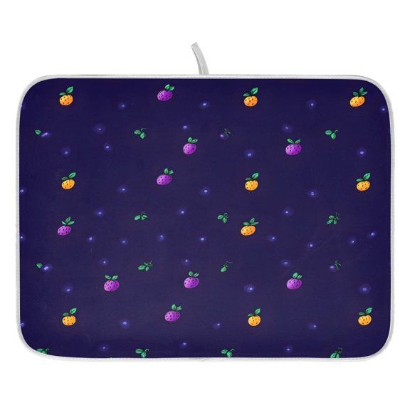 Advanced Fruit Pattern Drying Dish Mat Quick Drying Absorbent Soft Durable for Kitchen 18" x 24"