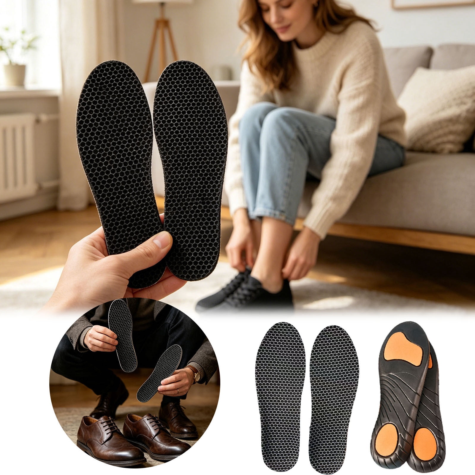 Advanced Gel Enhanced Protective Insoles For Absorption And Comfort ...