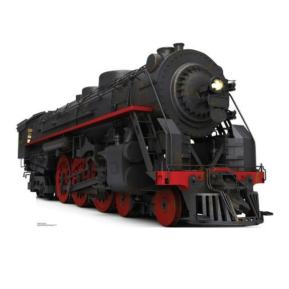 Advanced Graphics 1998 46 x 64 in. Black & Red Steam Train Cardboard Standup