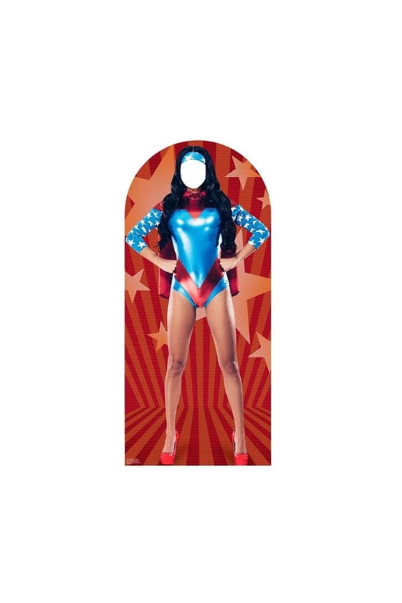 2295 70 x 31 in. Woman Super Hero Standin Cardboard Standup