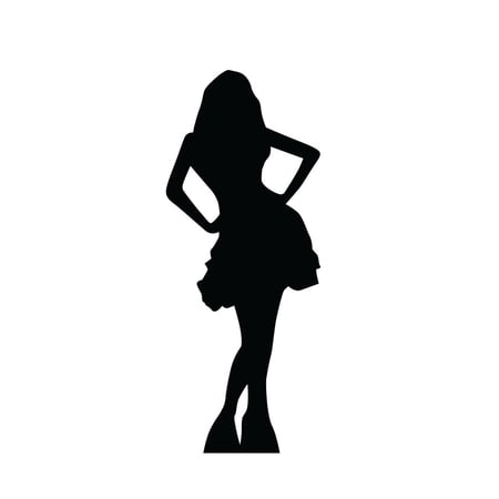 Woman In Skirt Silhouette