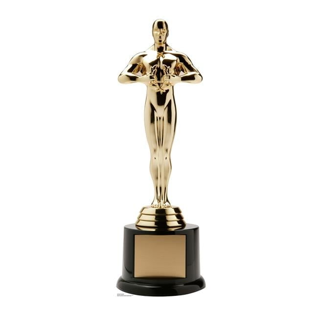 Life-Size Gold Trophy Award Cardboard Standup