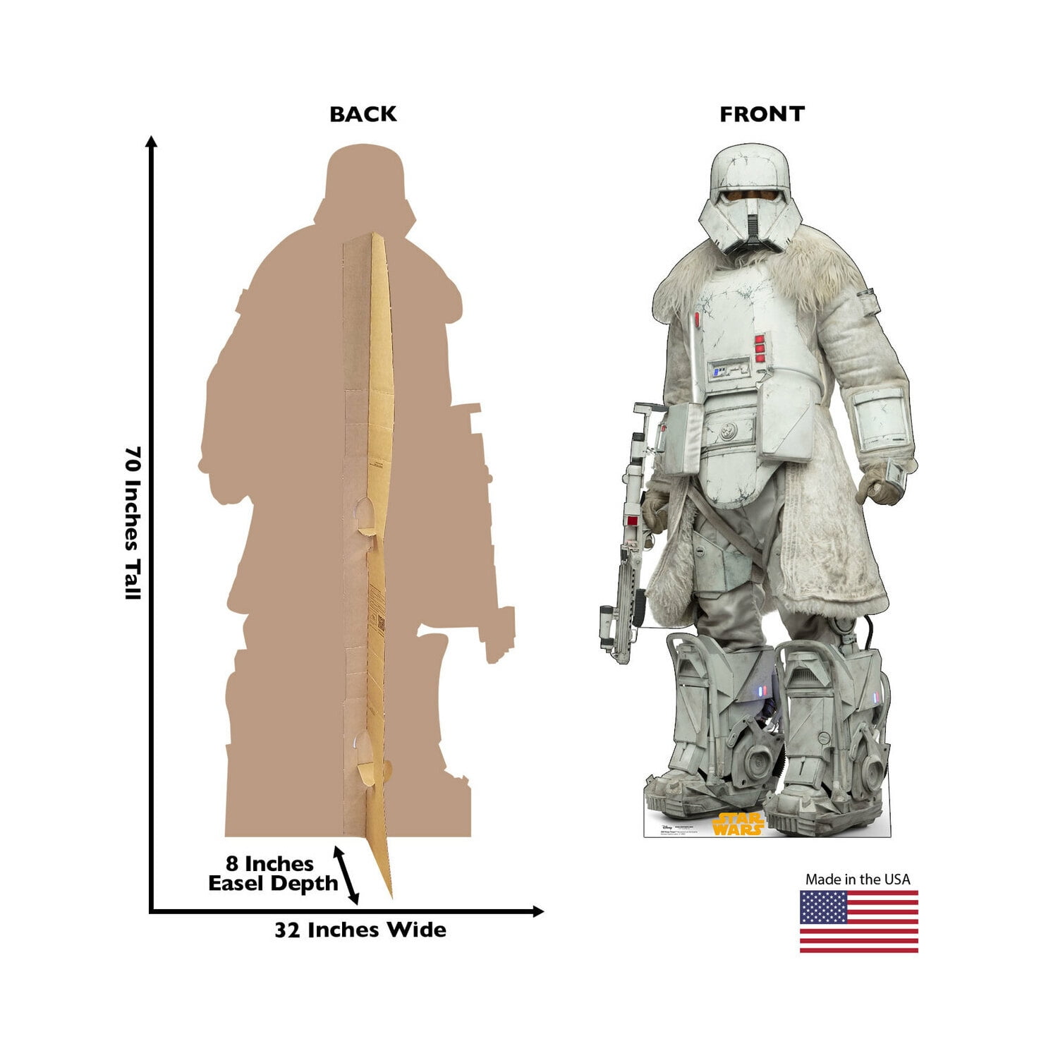 Life-size White Cardboard Range Trooper Standup