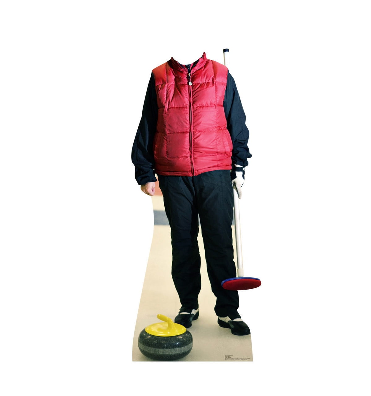 60'' Life-Size Curling Standin Cardboard Cutout