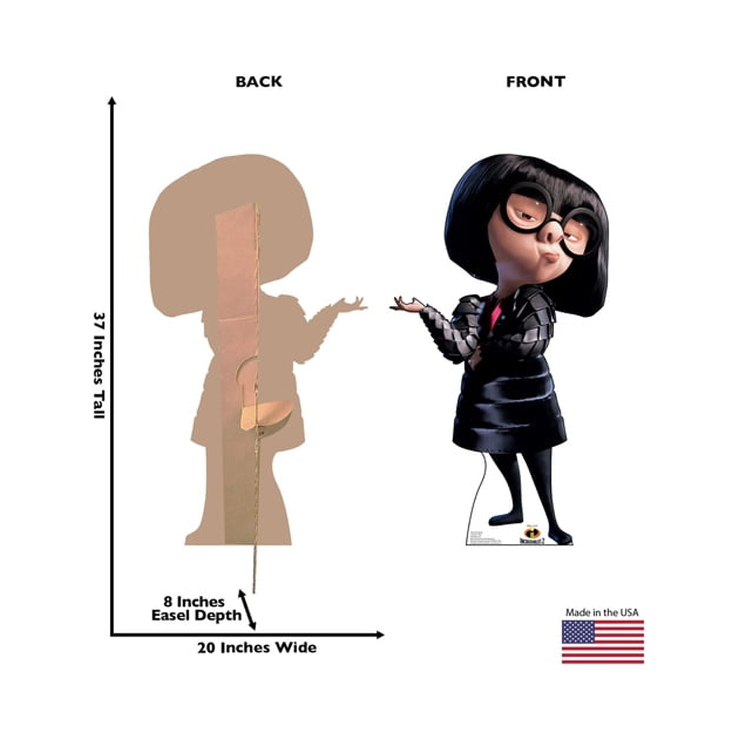 Edna Mode Life-Size Cardboard Cutout with Easel Stand