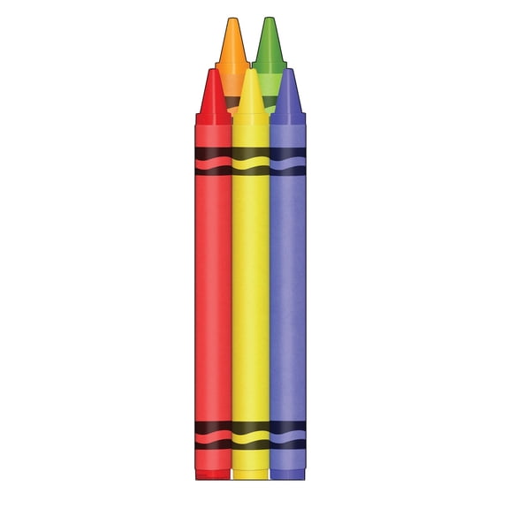 Advanced Graphics 2748 Coloring Crayons Cardboard Cutout, 76 x 18 in.