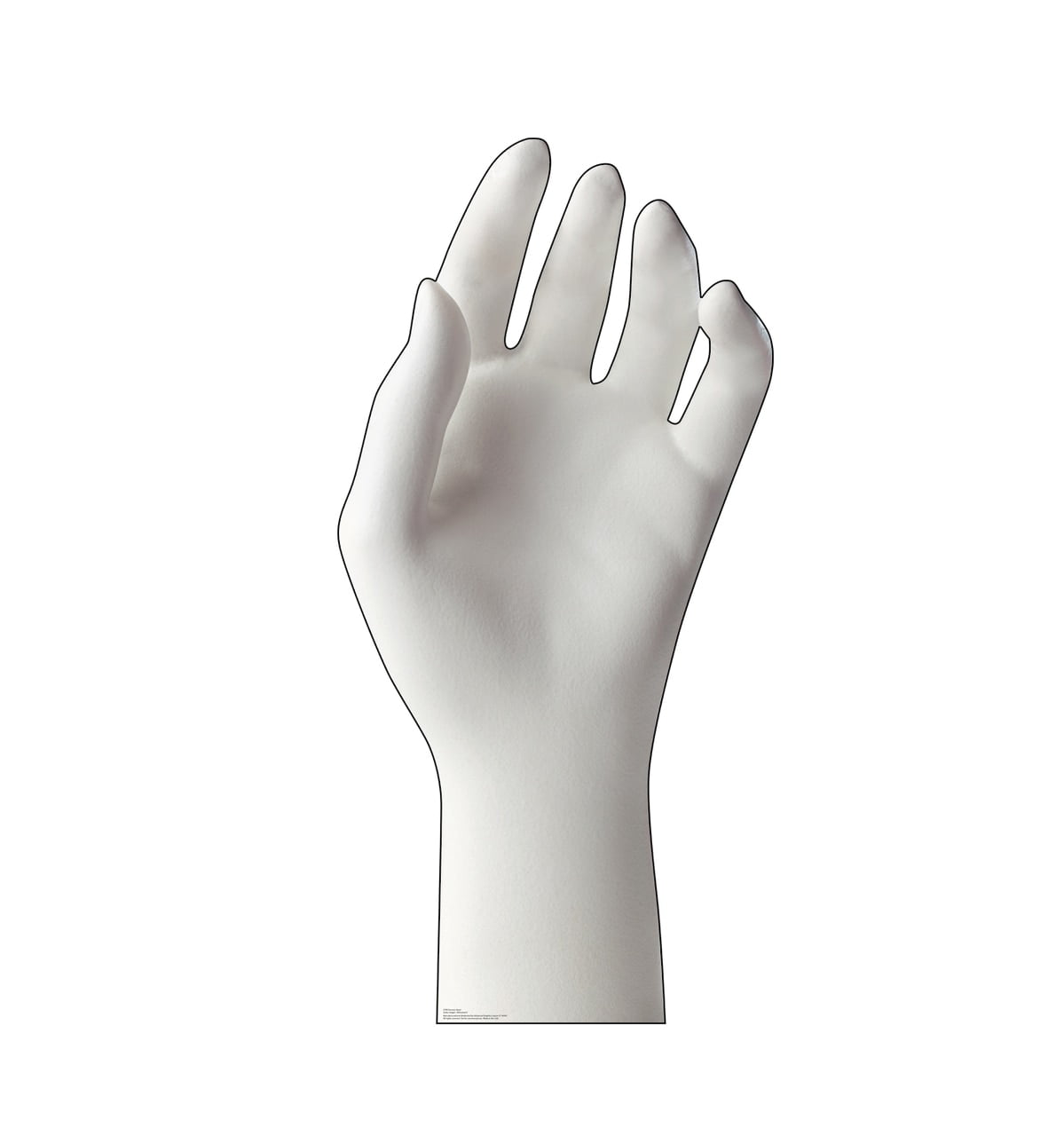 67'' White Ceramic Hand Cardboard Standup Decor