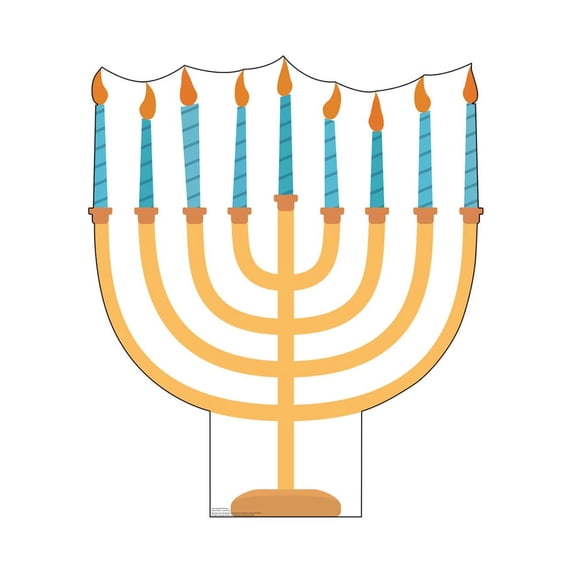 Advanced Graphics 2824 45 x 39 in. Hannukkah Menora Cardboard Cutout