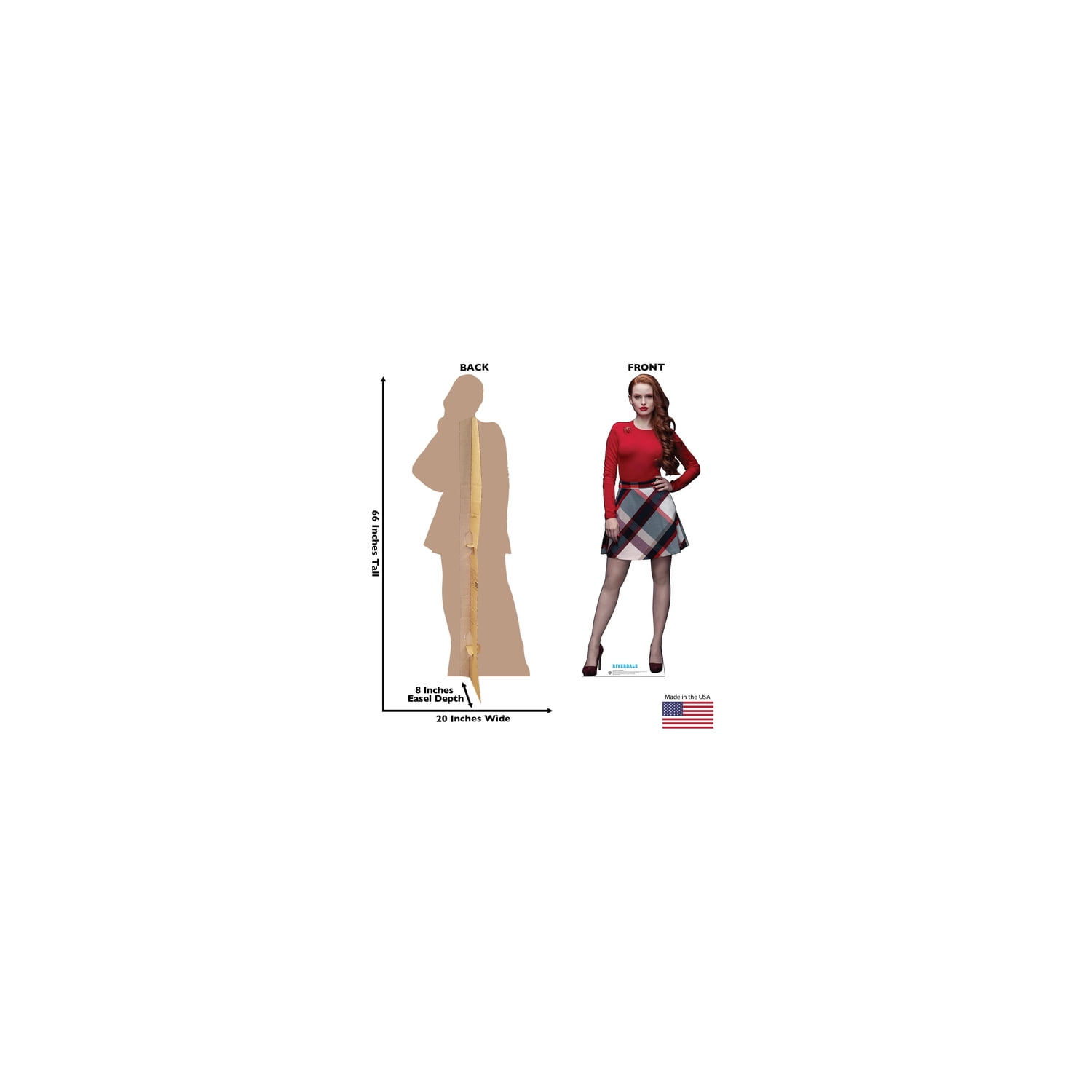 66'' Cheryl Blossom Riverdale Cardboard Cutout Standup