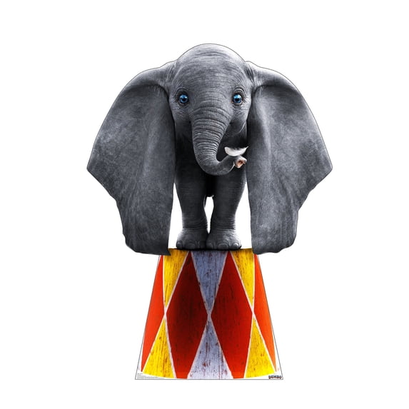 advanced graphics dumbo life size cardboard cutout standup - disney's dumbo (2019 live action film)