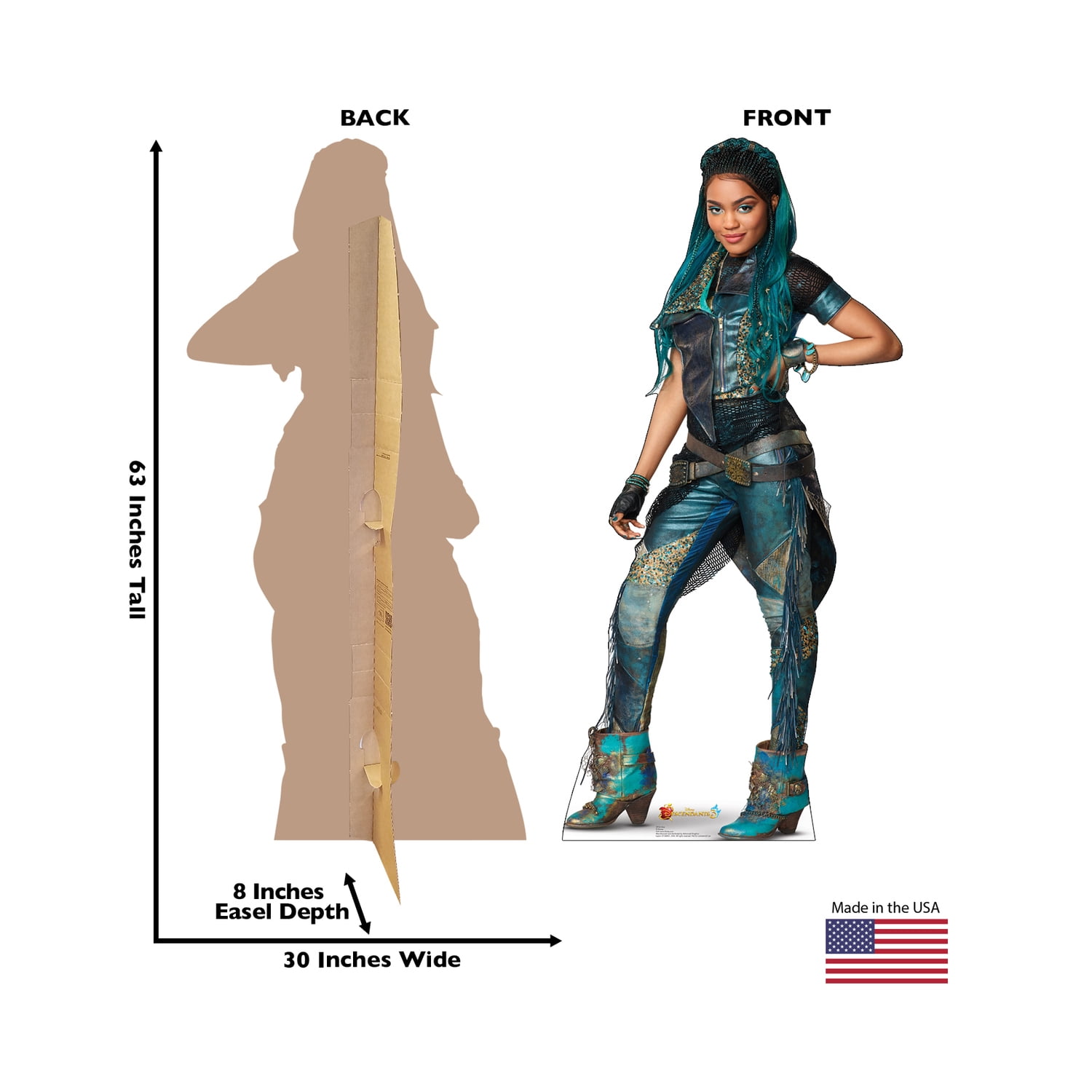 Uma 63'' Disney Descendants 3 Cardboard Standup