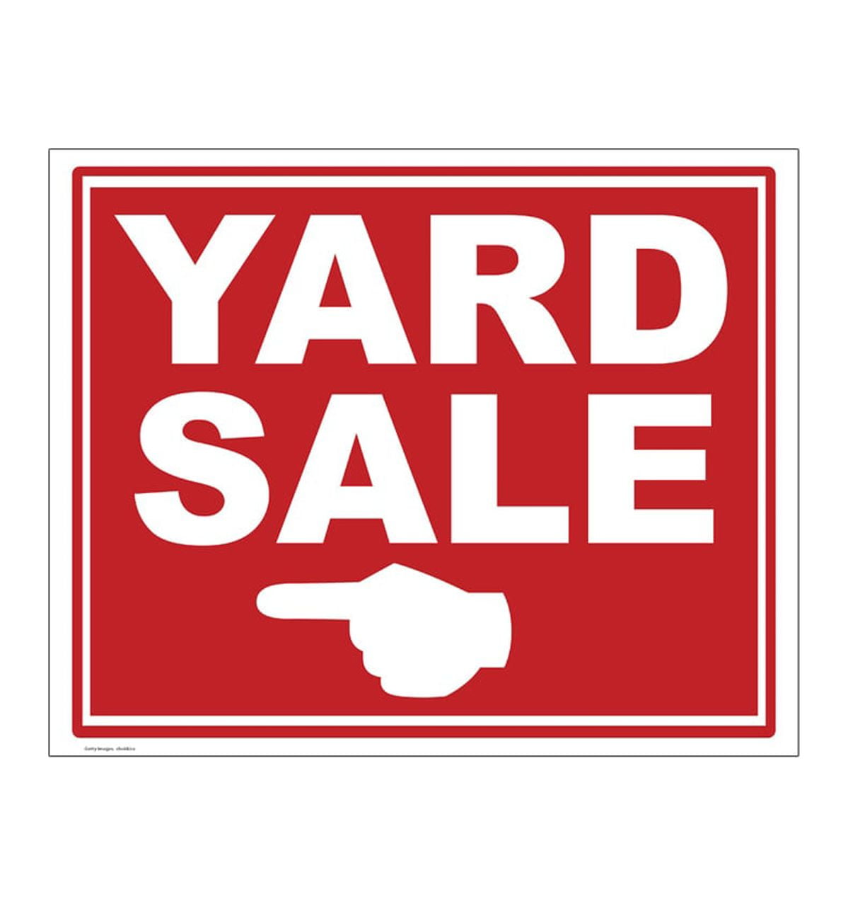 Yard Sale Yard Sign Left