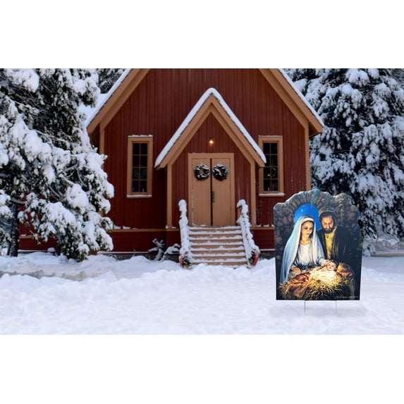 Christmas Nativity (Gelsinger) - OUTDOOR Yard Sign 32" x 26"