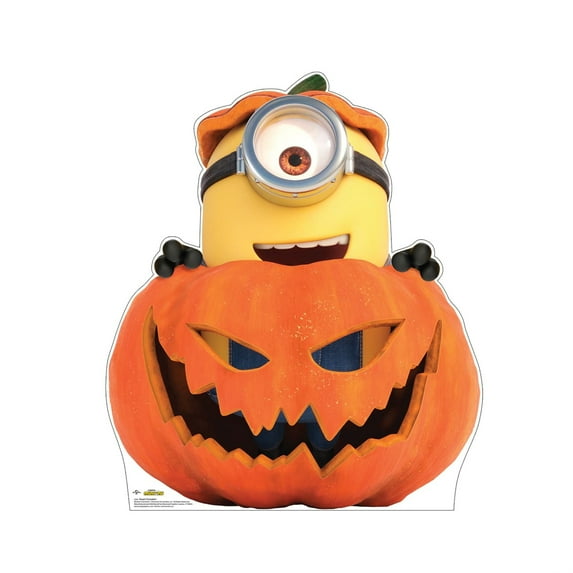 Cardboard People Stuart Pumpkin Life Size Cardboard Cutout Standup - Minions