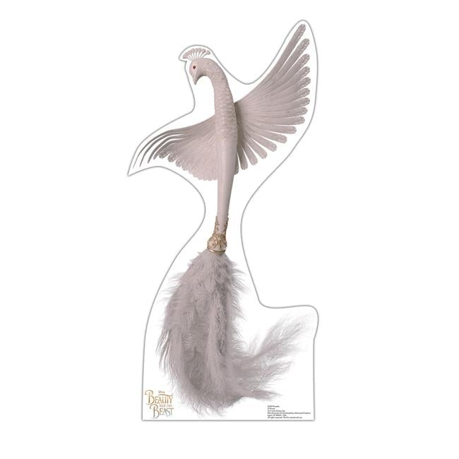 Plumette White Feather Duster Cardboard Standup