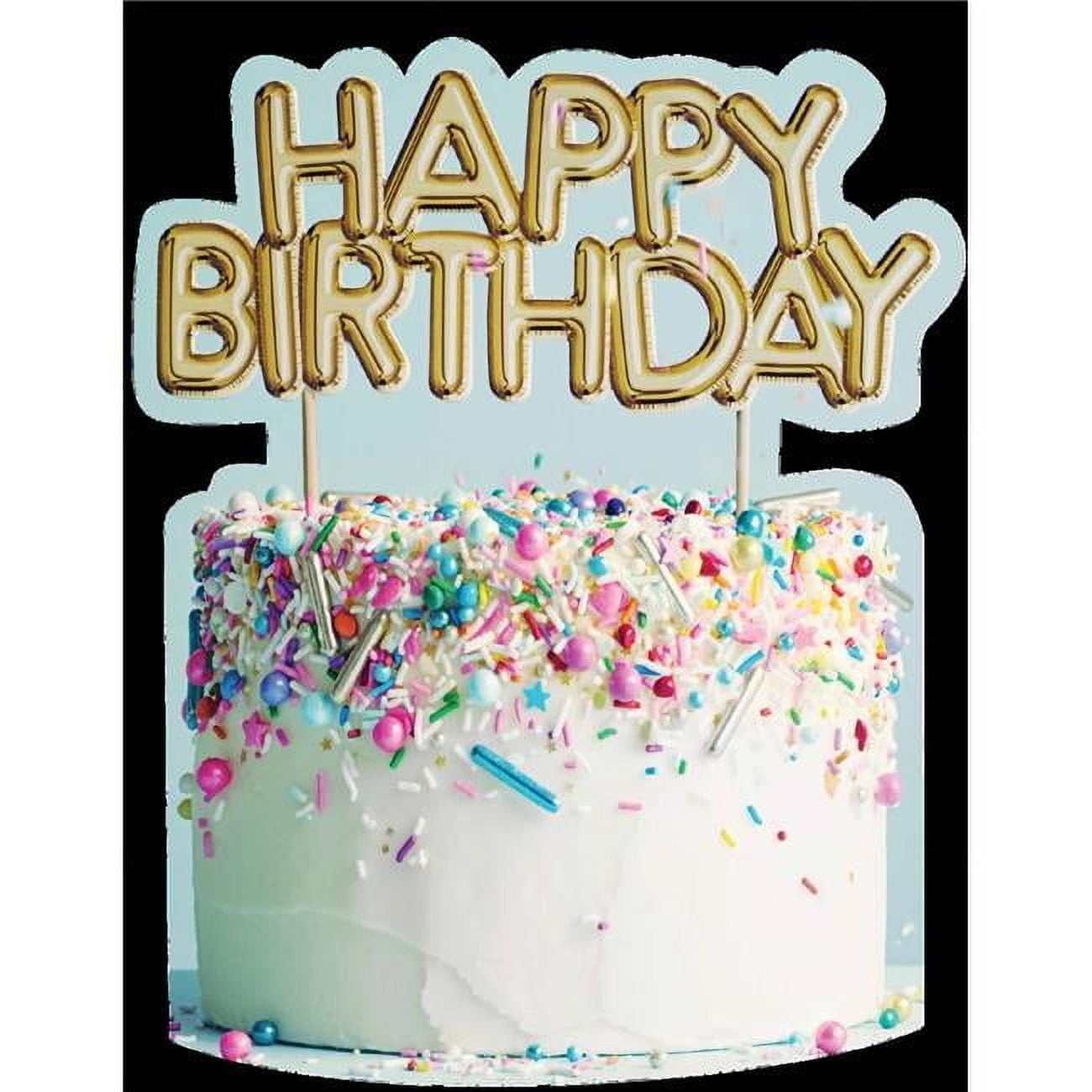 Advanced Graphics 3732 15 x 23 in. Happy Birthday Cake Yard Sign