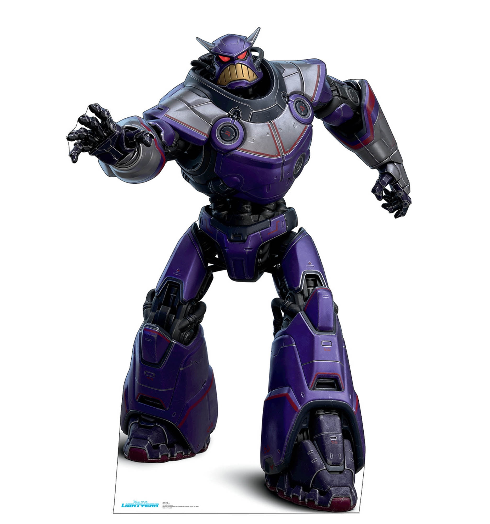 74'' Purple and Black Zurg Cardboard Standup
