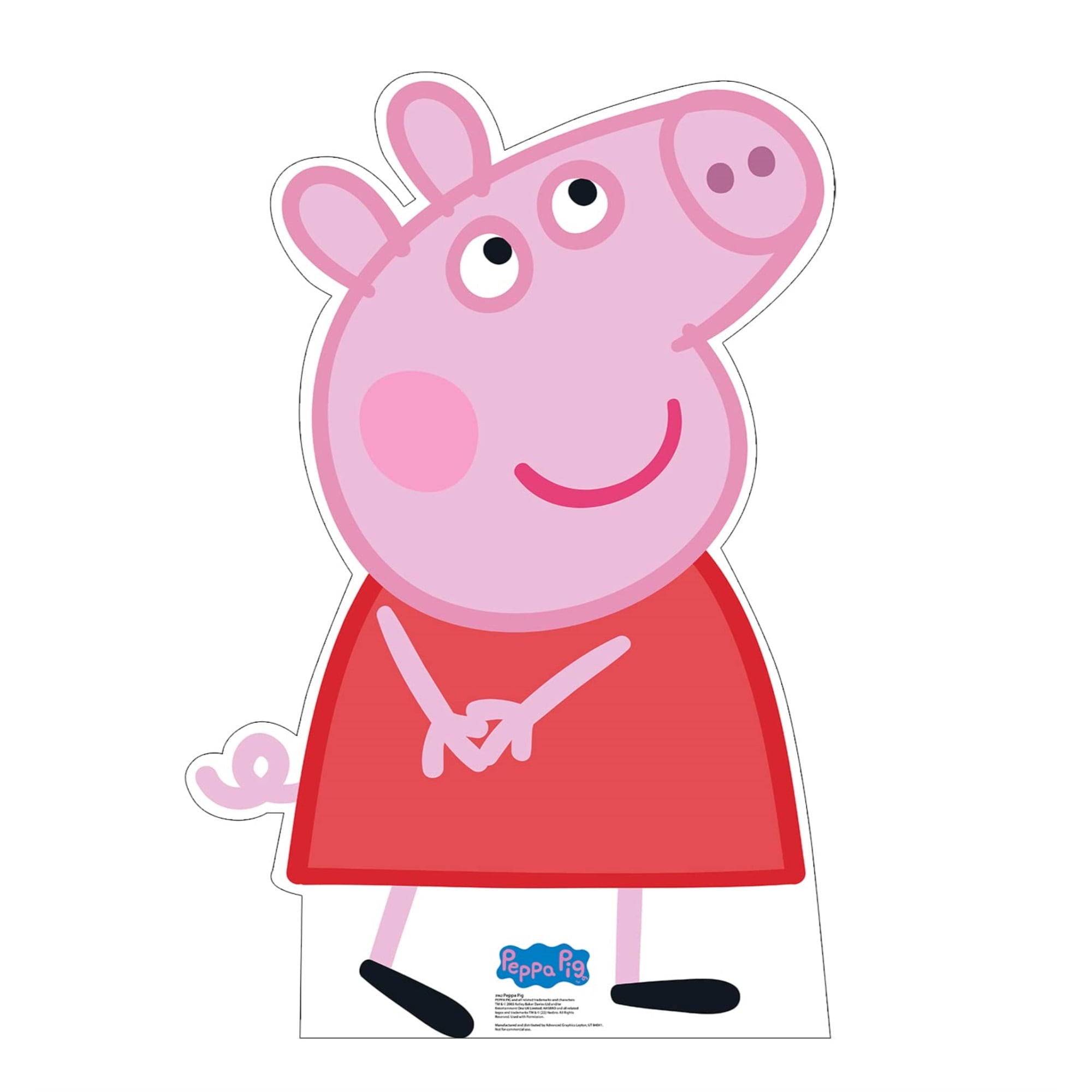 Peppa Pig Life-Size Cardboard Cutout with Easel Stand