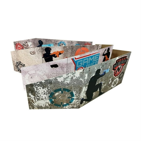 Cardboard People NERF Barriers - Set of 4 Cardboard Cutouts