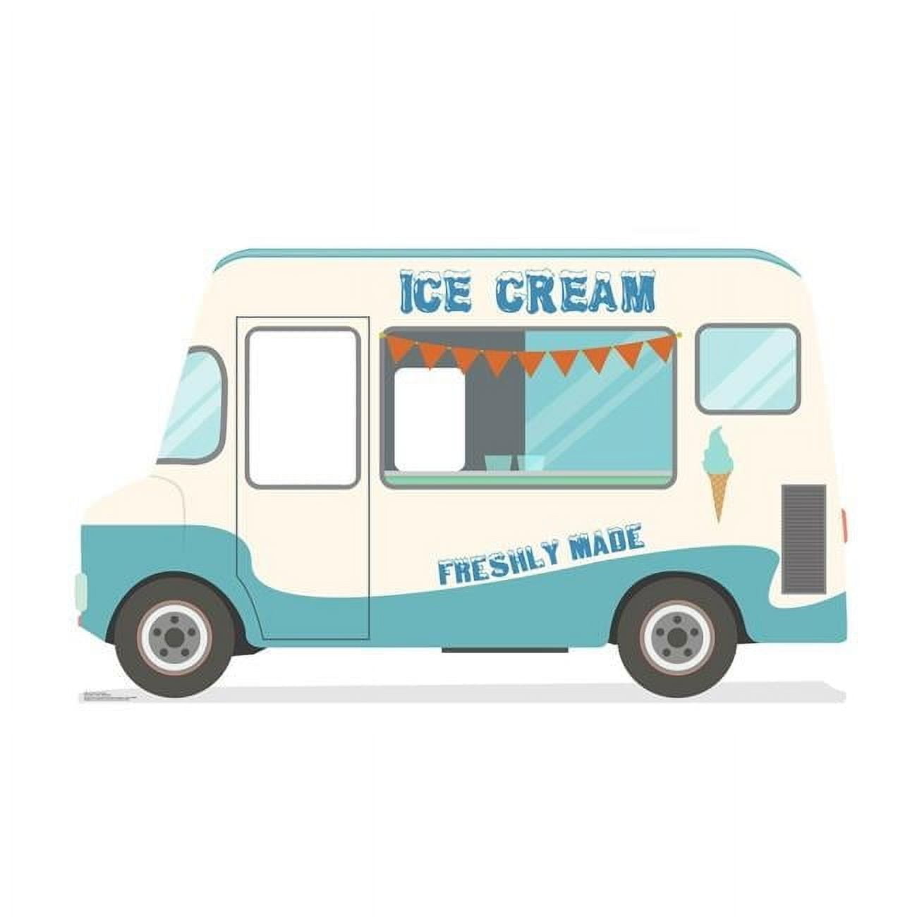 Life-Size Ice Cream Truck Cardboard Stand-in