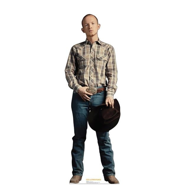 Life-Size Jimmy Cardboard Cutout with Cowboy Hat