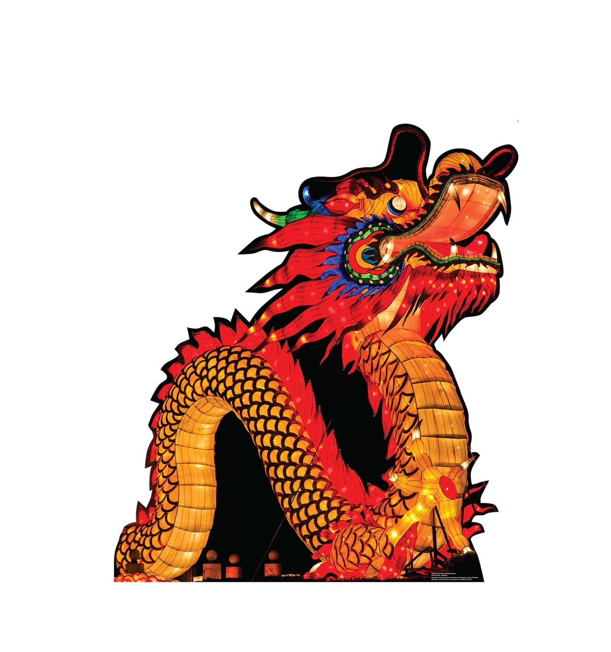 51'' Vibrant Chinese New Year Dragon Cardboard Standup