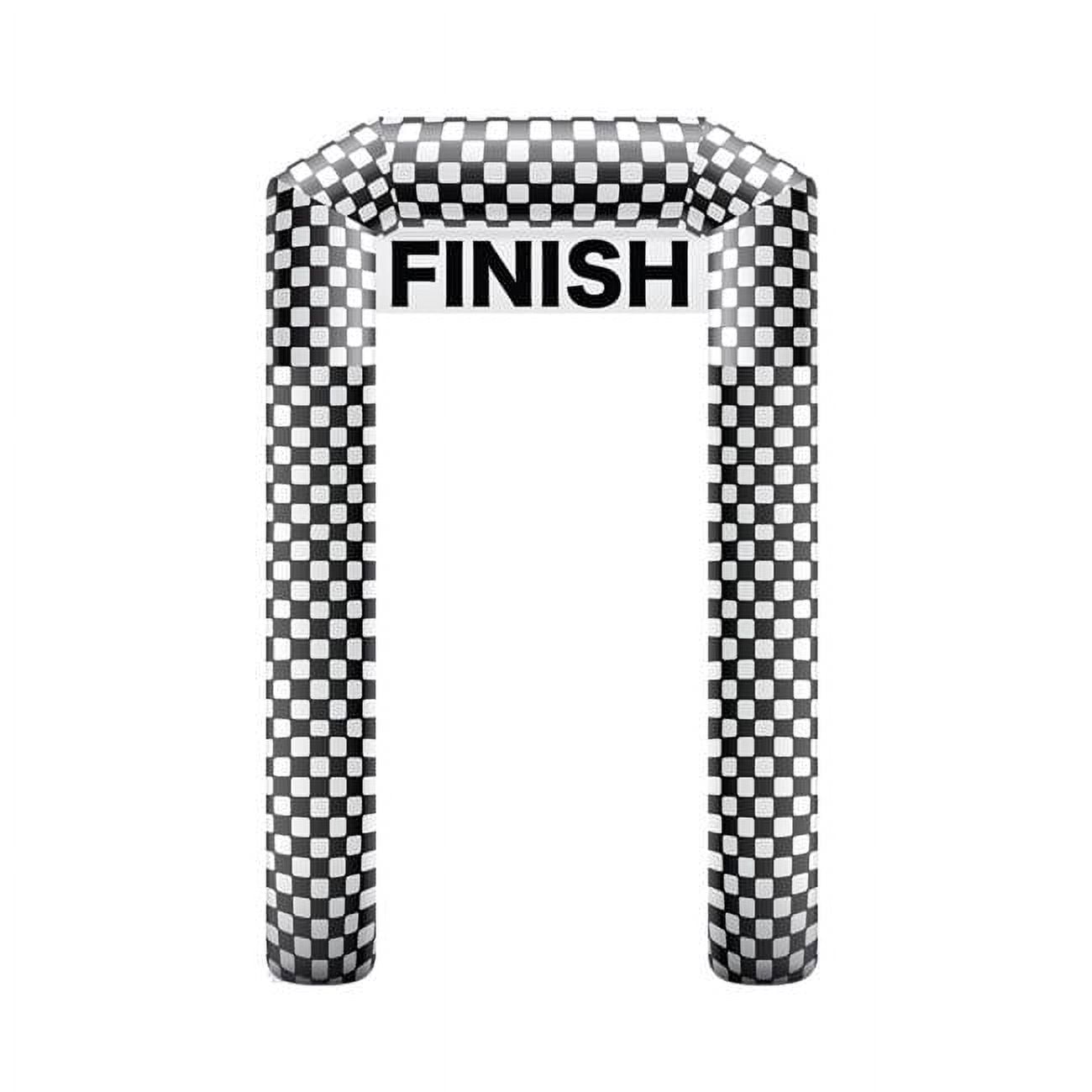 58'' Black and White Finish Line Cardboard Standup