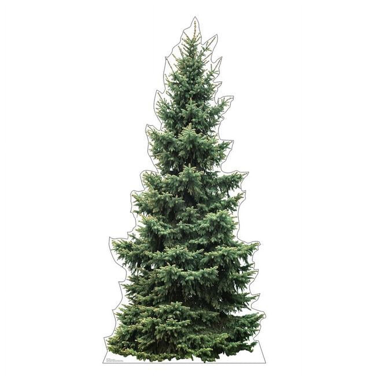 Life-Size Green Fir Tree Cardboard Cutout Decor