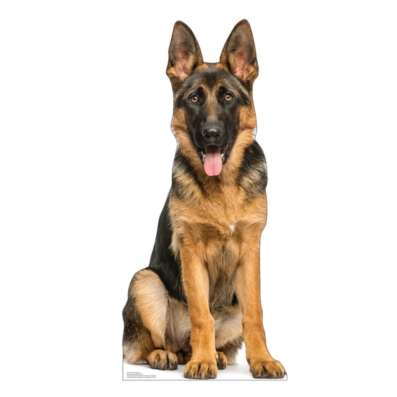 Cardboard People German Shepherd Life Size Cardboard Cutout Standup - Made in USA