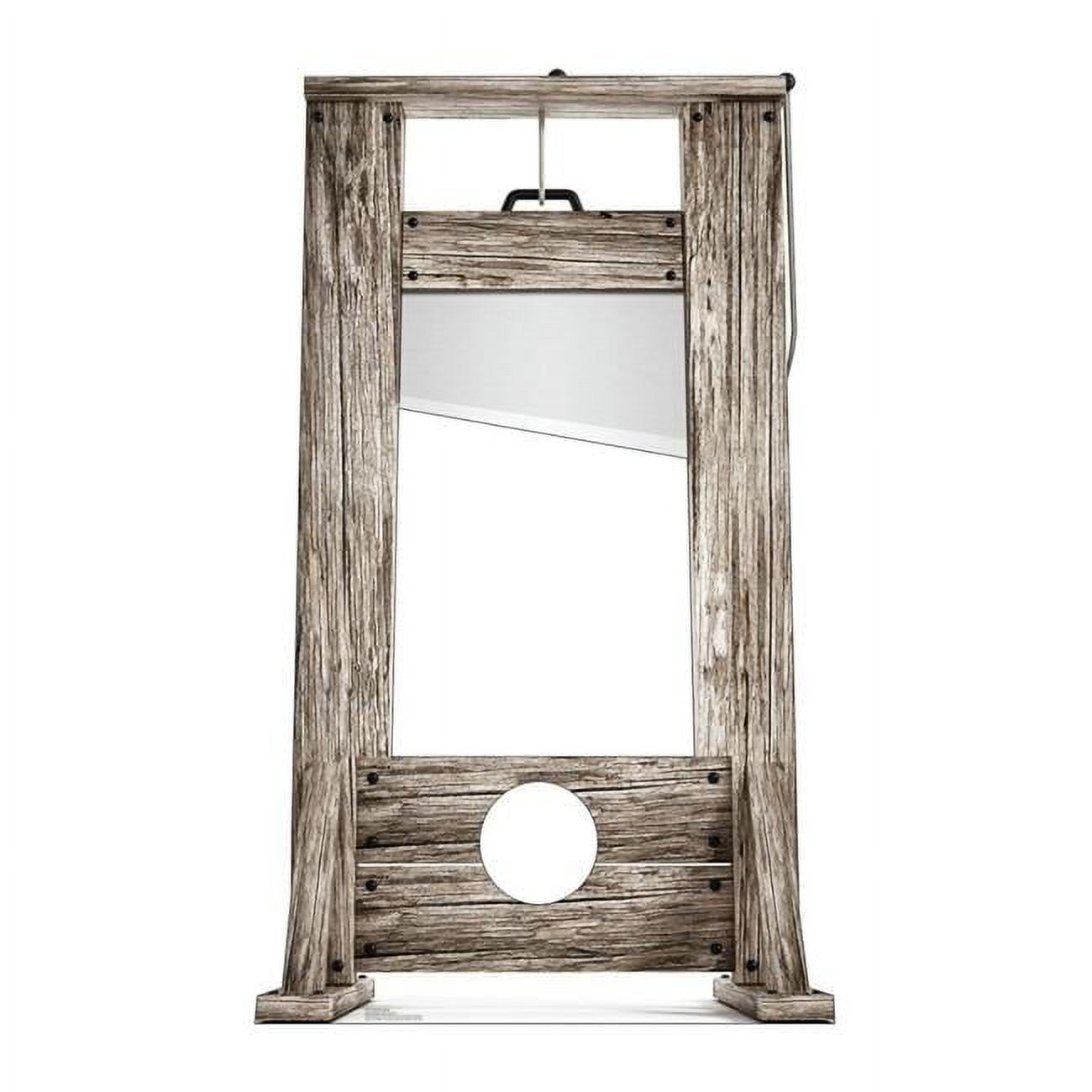 Rustic Life-Size Guillotine Cardboard Standin Decor
