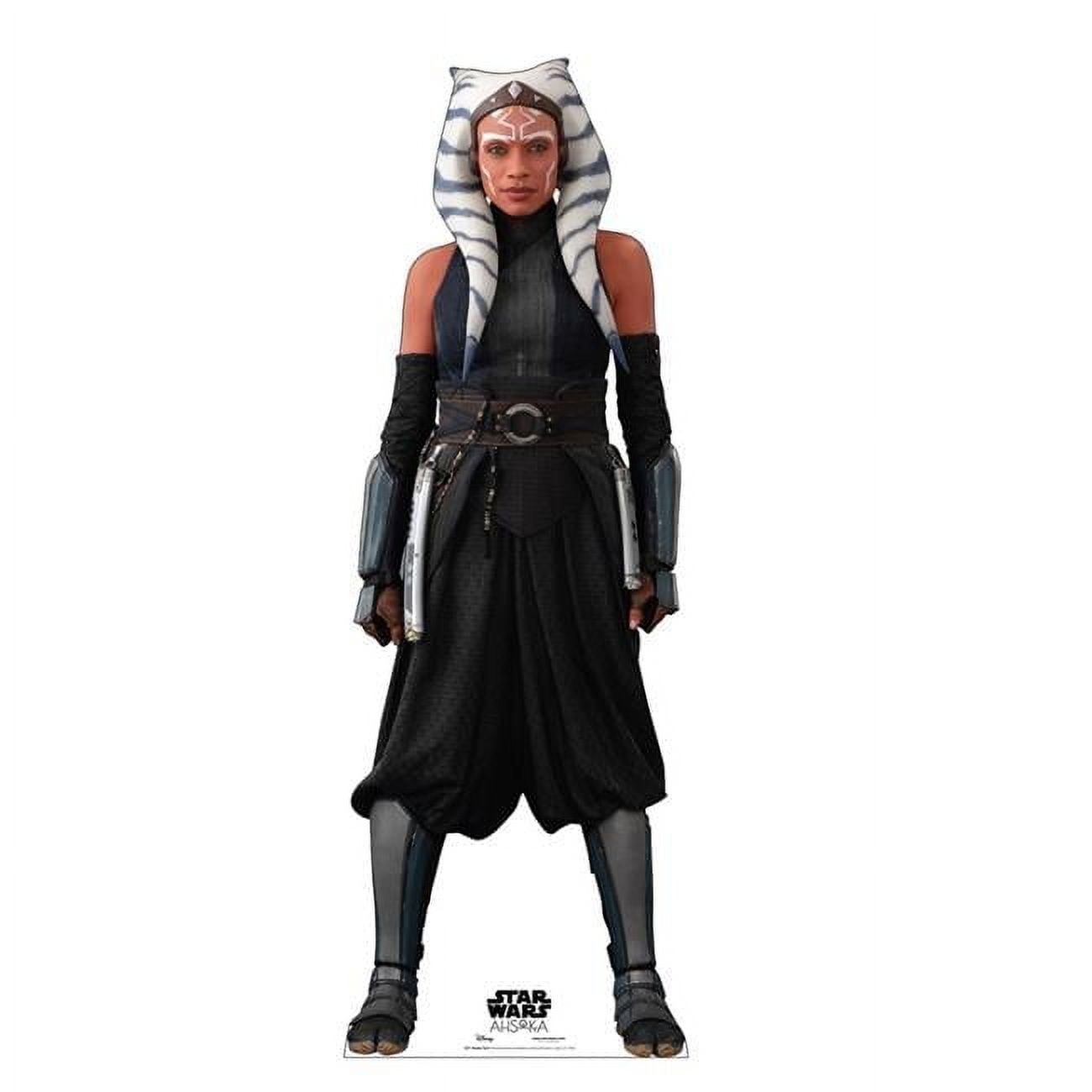 Life-Size Black and White Cardboard Cutout of Ahsoka Tano
