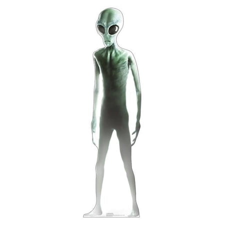 Advanced Graphics 5290 70 x 19 in. Life-Size Big Eyed-Alien Cardboard Standup