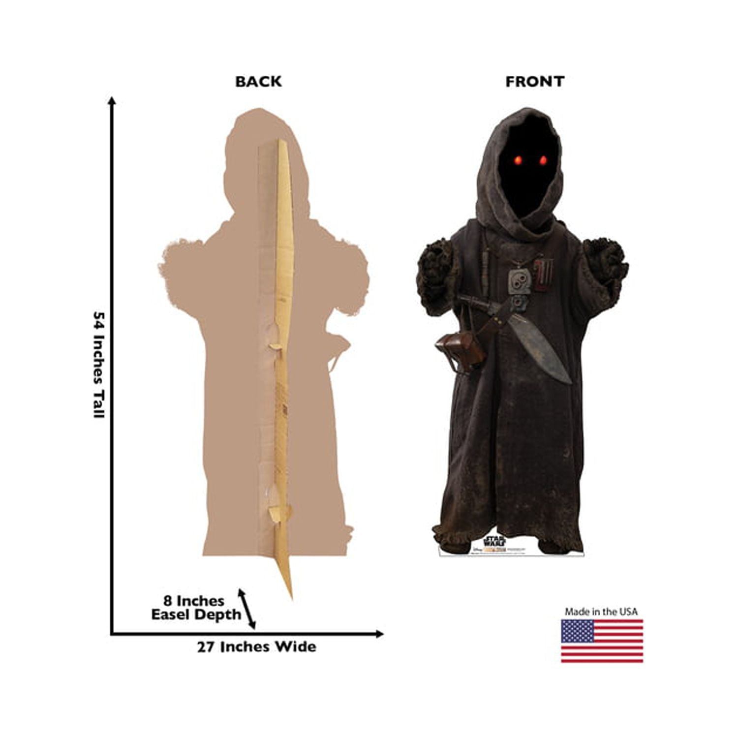 Advanced Graphics 54 x 27 in. Jawa Cardboard Cutout, The Mandalorian - Disney - Lucas Films