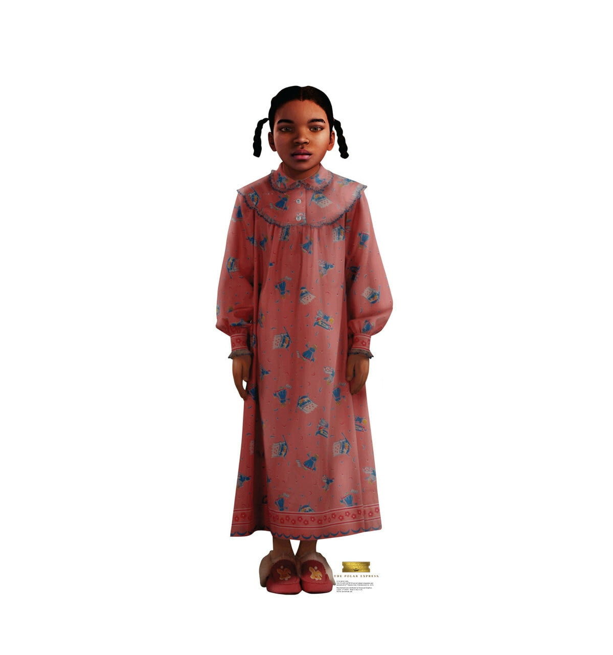 56'' Pink Cardboard Standup of Hero Girl from The Polar Express