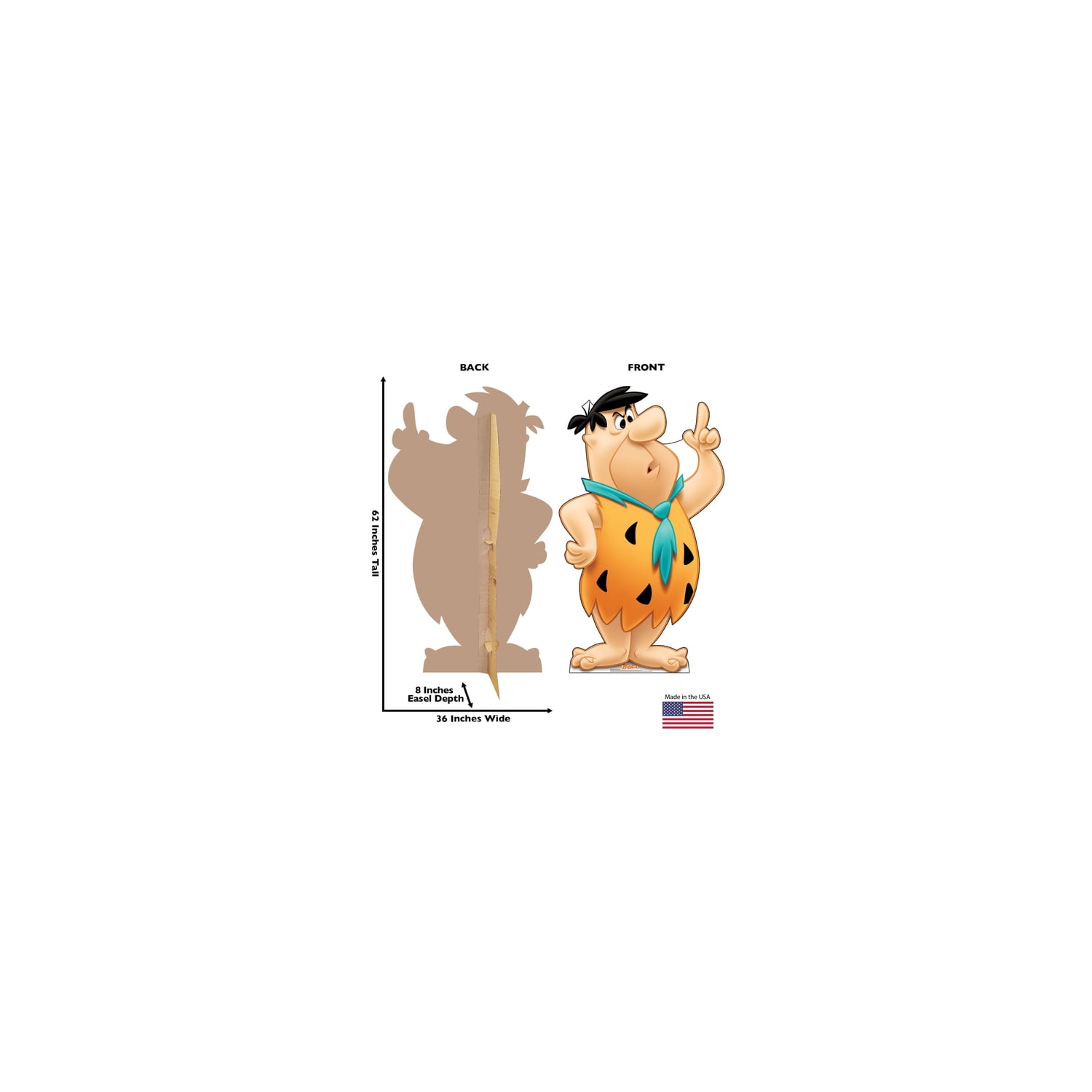 Fred Flintstone Life-Size Orange Cardboard Standup